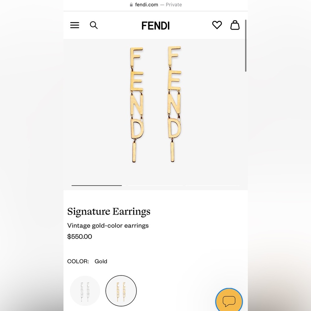 Authentic Fendi Earrings